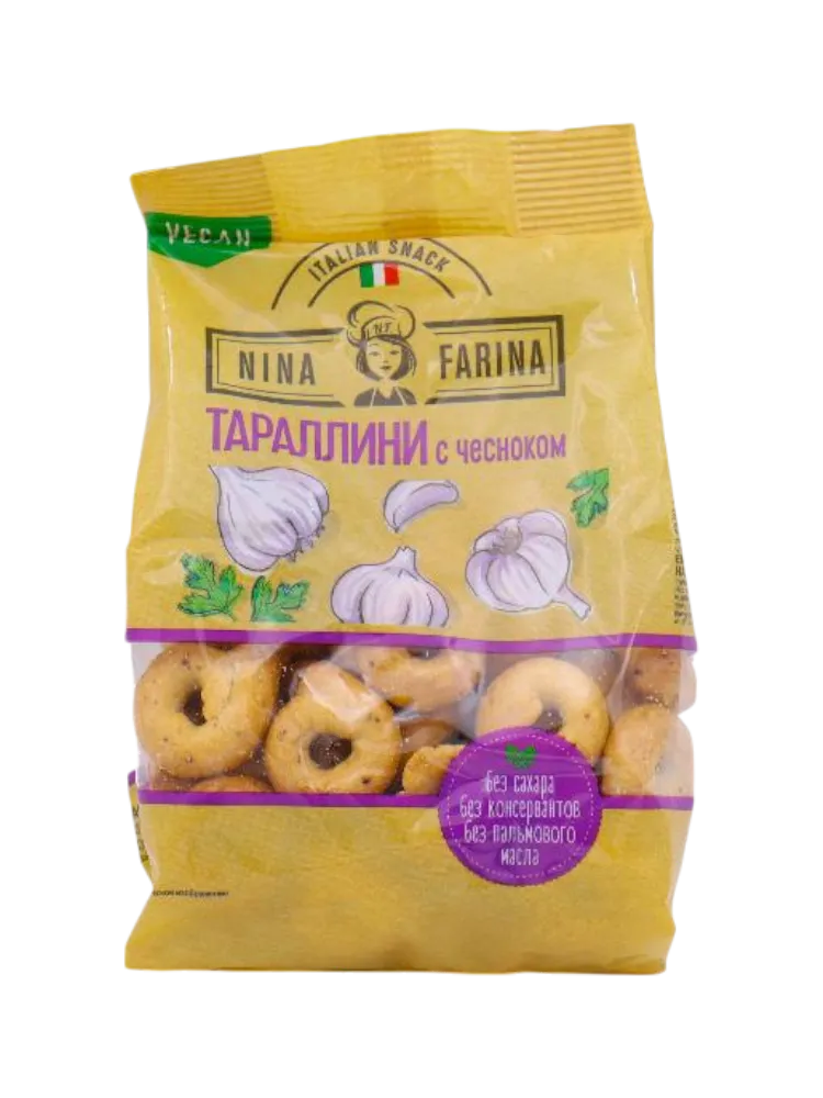 ЯШКИНО ТАРАЛЛИНИ 180Г С ЧЕСНОКОМ