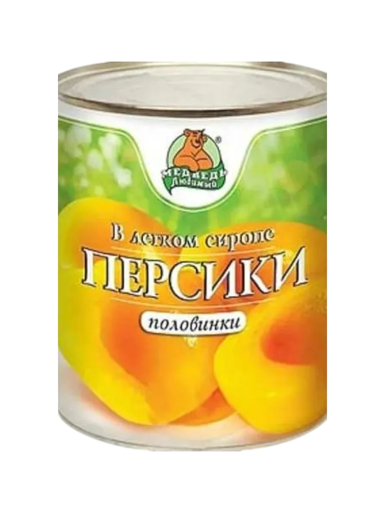 ПЕРСИКИ МЕДВЕДЬ ЛЮБИМЫЙ 850МЛ Ж/Б