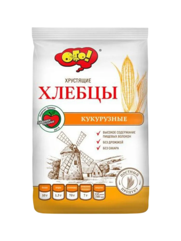 ХЛЕБЦЫ ОГО 75Г КУКУРУЗНЫЕ