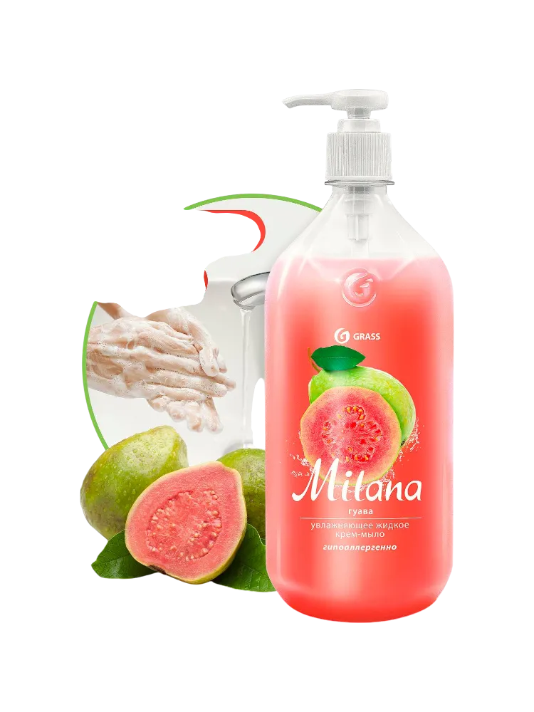 МЫЛО КРЕМ ЖИД MILANA 1000МЛ ГУАВА