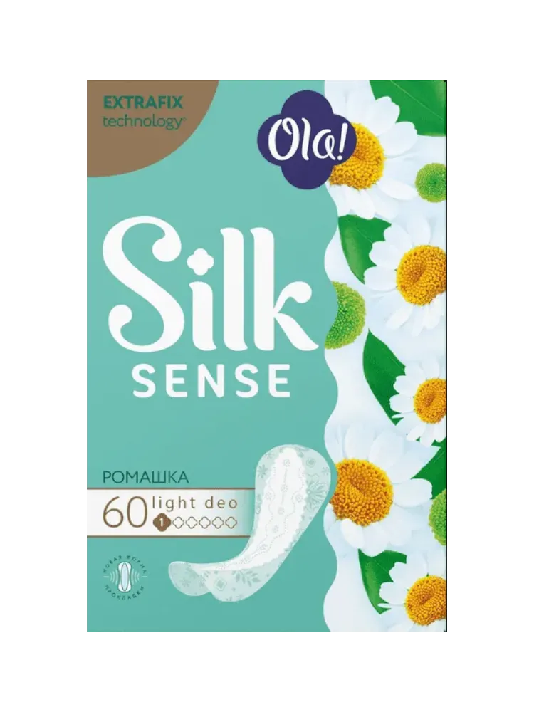 ПРОКЛАДКИ OLA! 60ШТ SILK SENSE LIGHT РОМАШКА ЕЖЕДН 