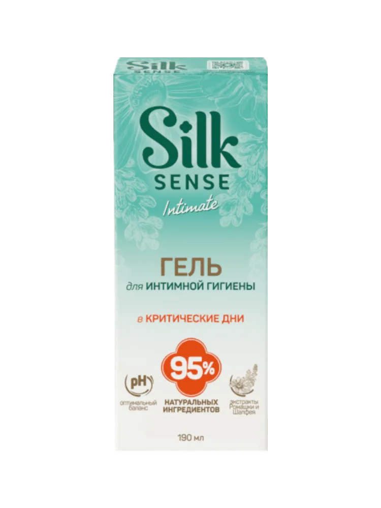МЫЛО SILK SENSE Д/ИНТИМ ГИГИЕНЫ 190МЛ ЭКСТРАКТ РОМАШКИ И ШАЛФЕЯ
