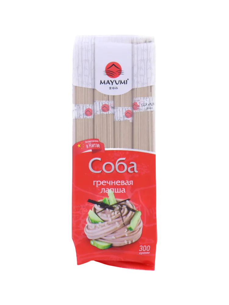 ЛАПША MAYUMI 300Г ГРЕЧИШНАЯ СОБА