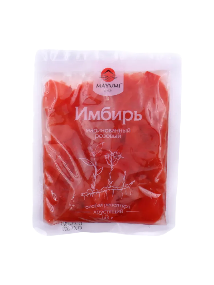 ИМБИРЬ MAYUMI 100Г РОЗОВЫЙ МАРИНОВ В/У