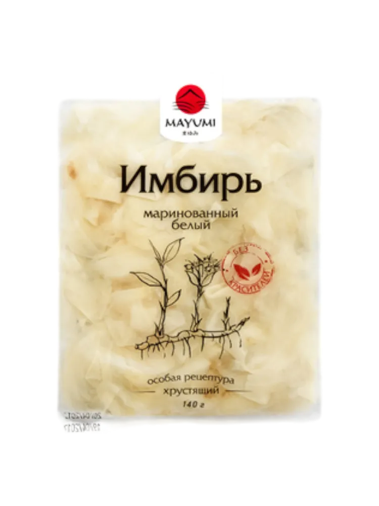 ИМБИРЬ MAYUMI 140Г БЕЛЫЙ МАРИНОВ В/У