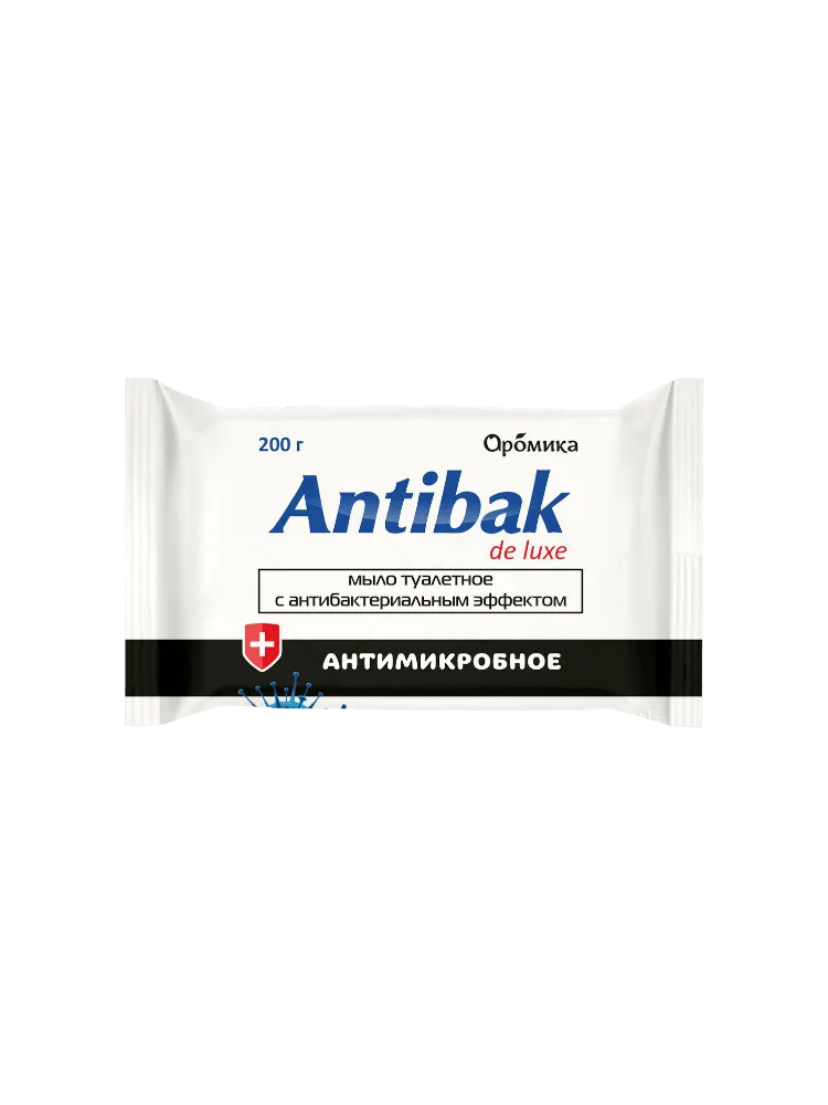 МЫЛО ТУАЛЕТНОЕ ANTIBAK DE LUX 200Г АНТИМИКРОБНОЕ