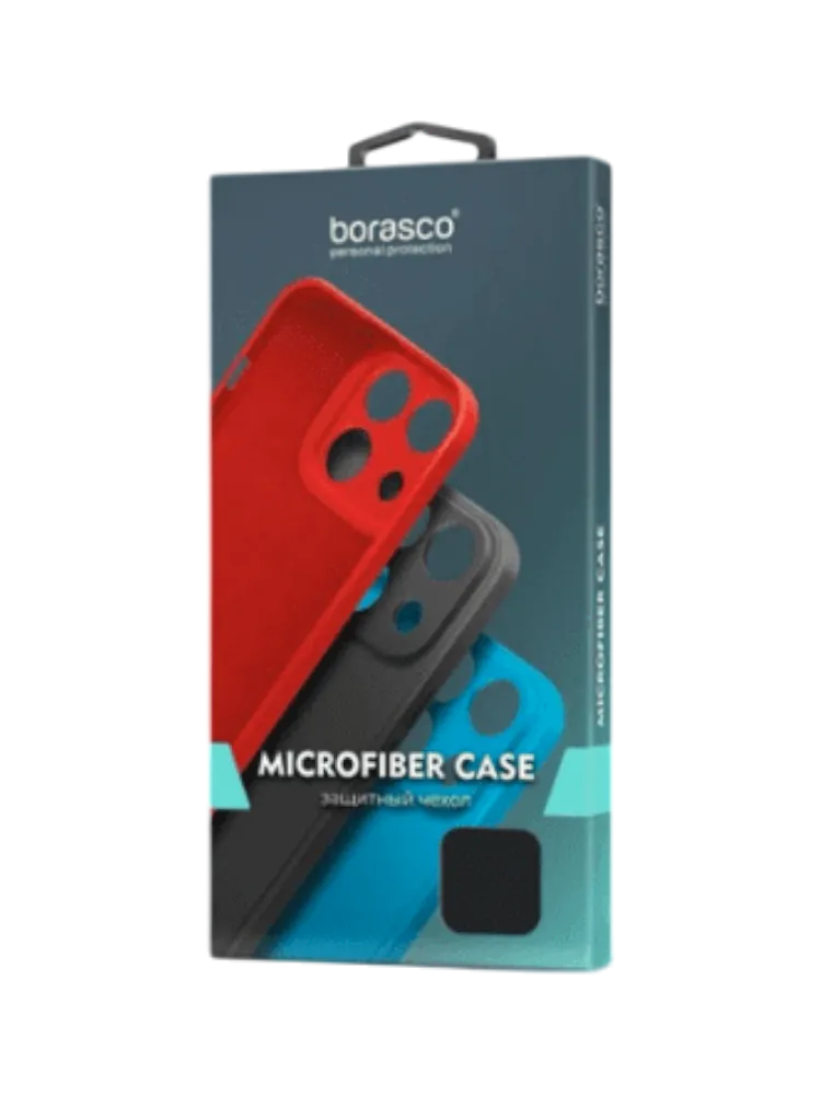 Чехол накладка Borasco Microfiber Case для Xiaomi Redmi A3/ A3X черный