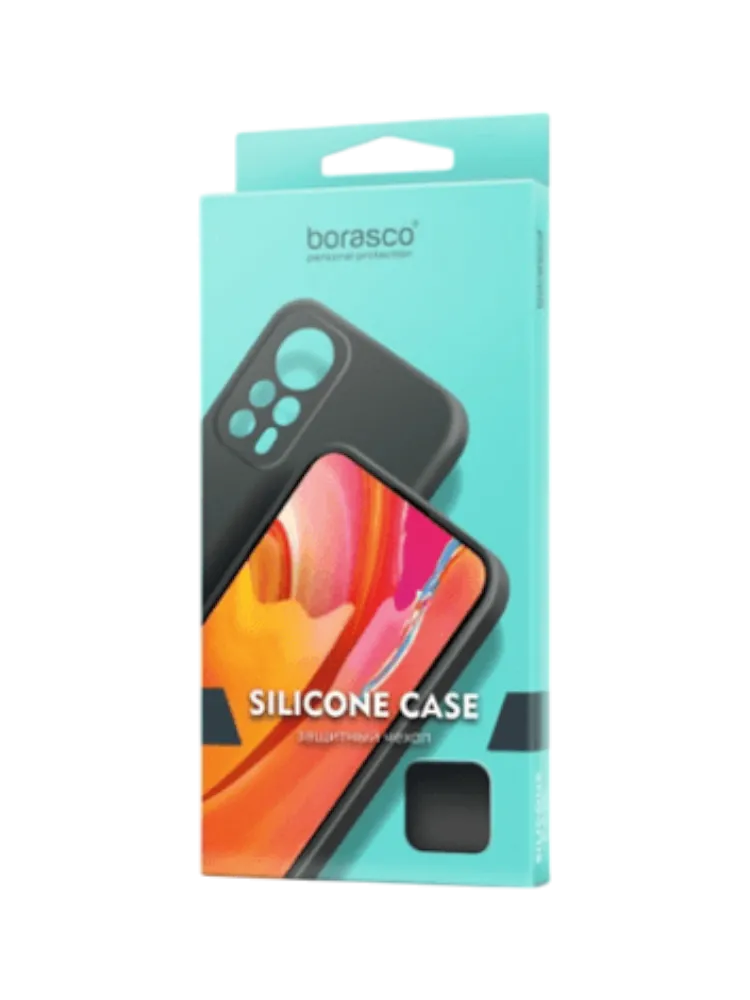 Чехол накладка Borasco  Silicone Case матовый для Infinix Note 40 Pro 5G черный