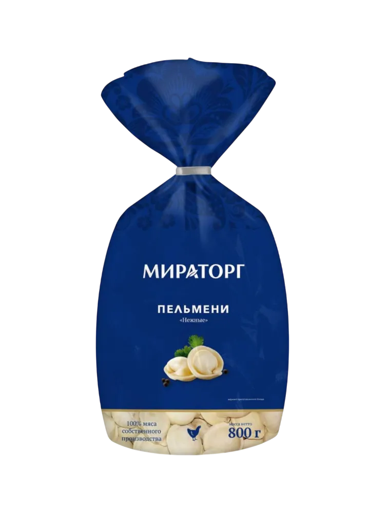 ПЕЛЬМЕНИ МИРАТОРГ 800Г НЕЖНЫЕ