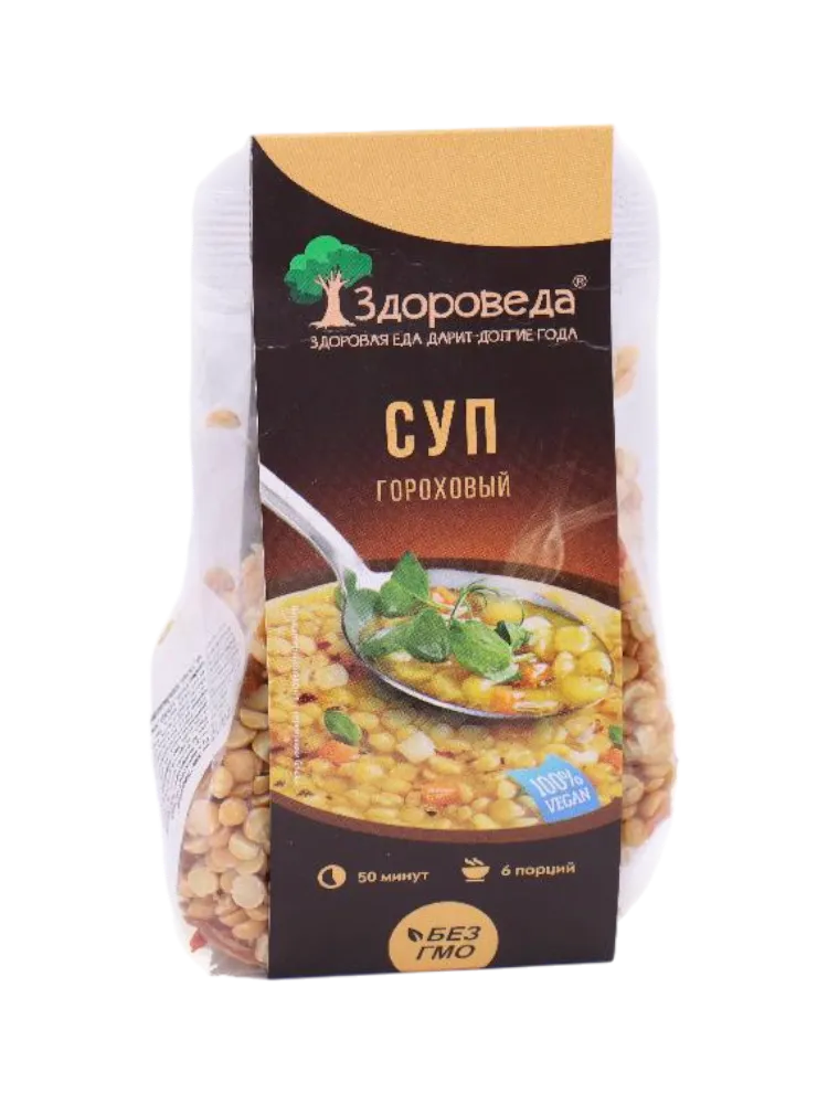 КРУПА ЗДОРОВЕДА 250Г СУП ГОРОХОВЫЙ ПОСТНЫЙ