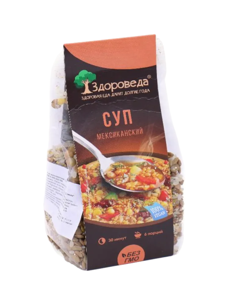 КРУПА ЗДОРОВЕДА 250Г СУП МЕКСИКАНСКИЙ РИС/КУКУРУЗА