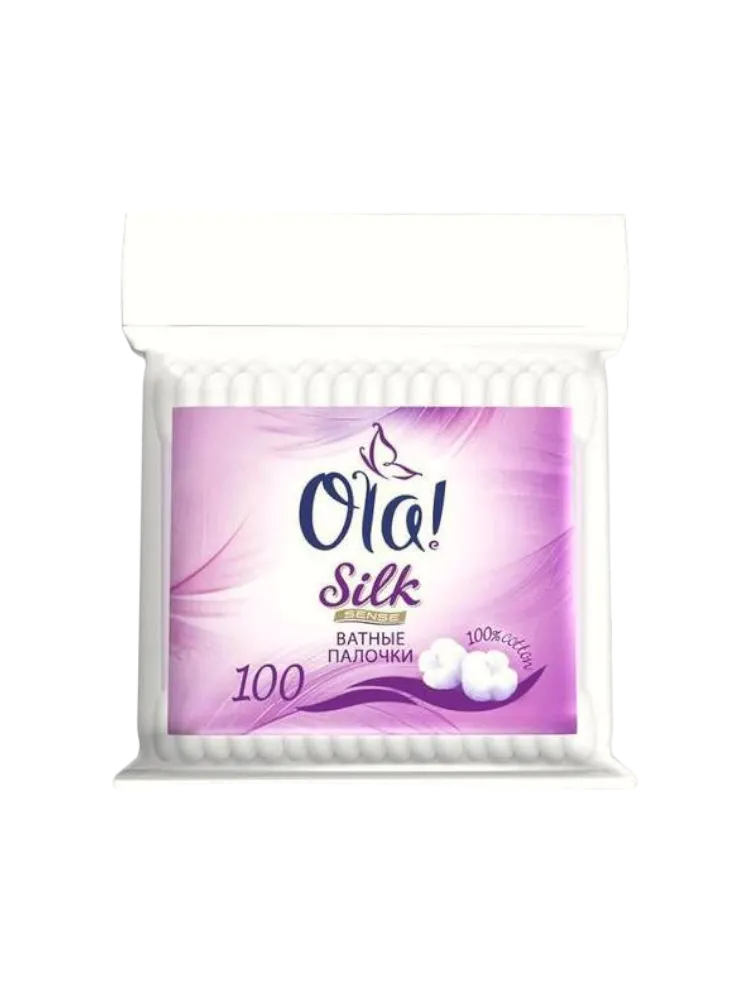 ВАТНЫЕ ПАЛОЧКИ OLA! SILK SENSE М/У 100ШТ