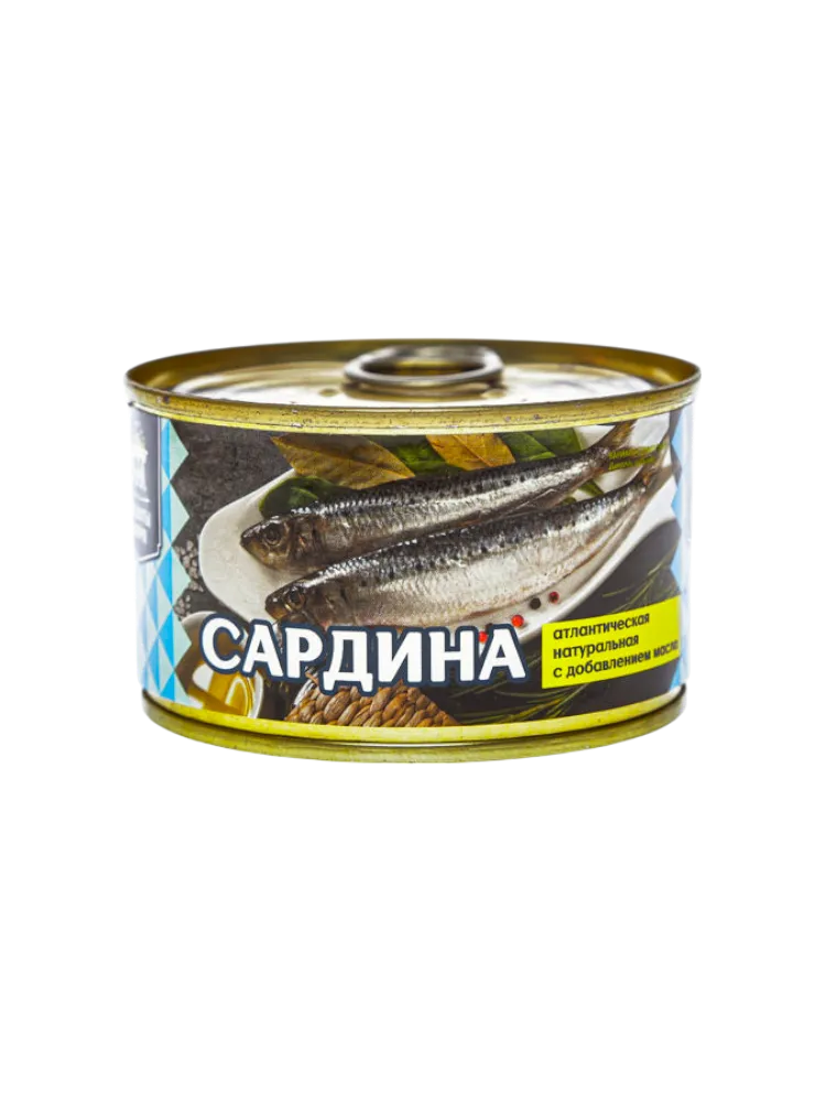 КОНСЕРВЫ САРДИНА АТЛАНТИЧЕСКАЯ В Т/С 240ГР ГОСТ 48 - фото 1