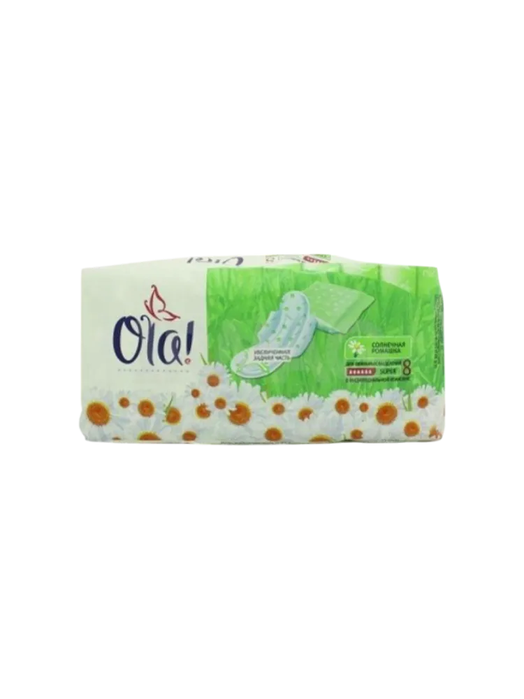 ПРОКЛАДКИ OLA! CLASSIC WINGS SINGLES SUPER СОЛНЕЧНАЯ РОМАШКА В ИНД 8ШТ - фото 1