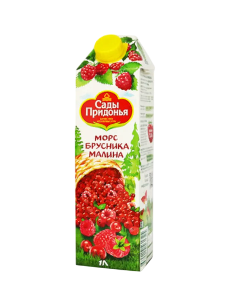МОРС САДЫ ПРИДОНЬЯ 1Л БРУСНИКА/МАЛИНА