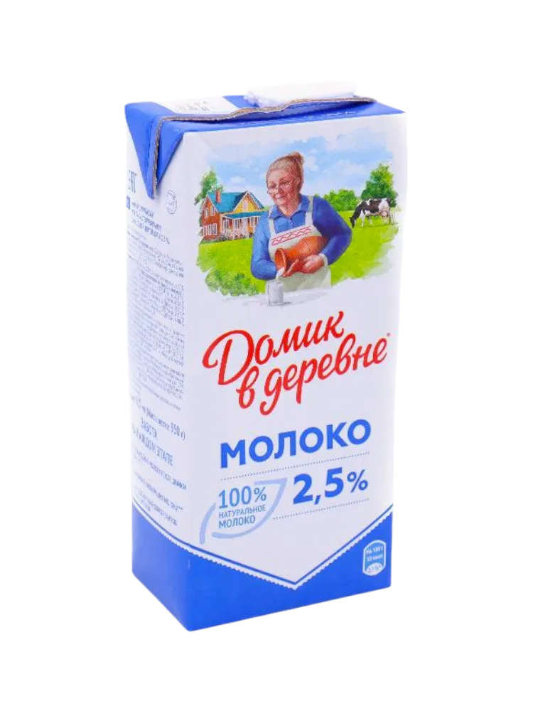 МОЛОКО ДОМИК В ДЕРЕВНЕ 0.95Л 2.5% 