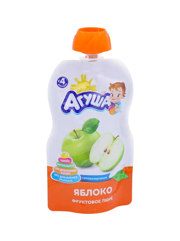 ПЮРЕ АГУША 90Г ЯБЛОКО Д/П