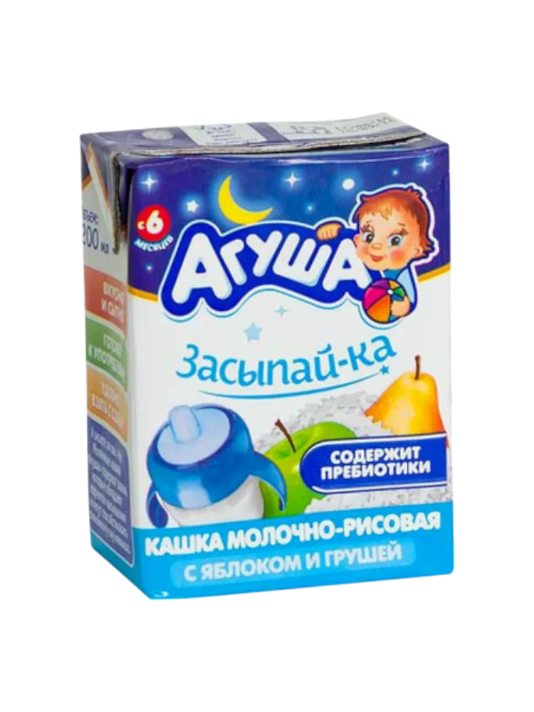 КАША МОЛ АГУША 200Г 2.7% РИС/ЯБЛОКО/ГРУША