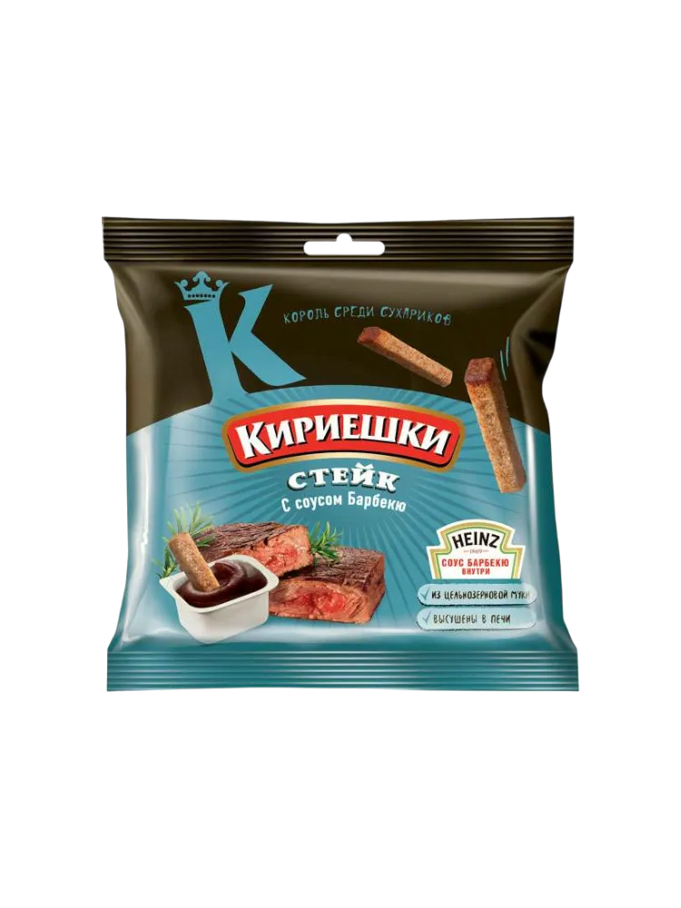 КИРИЕШКИ KDV 60Г СТЕЙК+СОУС БАРБЕКЮ