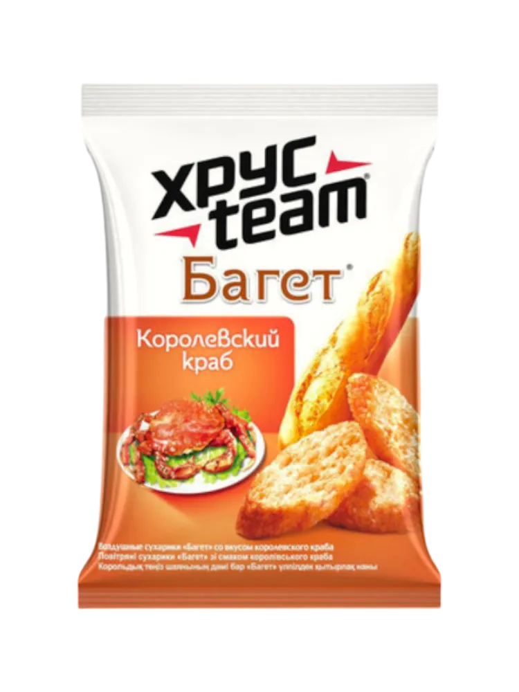 БАГЕТ ХРУСТИМ 60Г КОРОЛЕВСКИЙ КРАБ