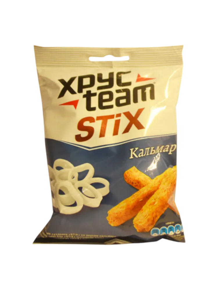 СУХАРИКИ ХРУСТИМ STIX 75Г КАЛЬМАР 