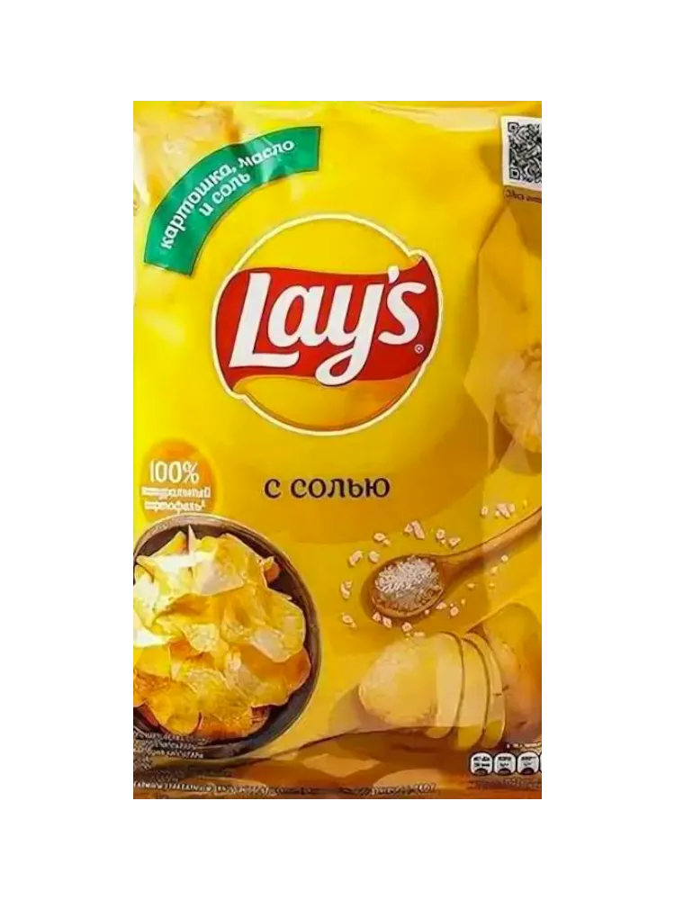 ЧИПСЫ LAYS С СОЛЬЮ 140Г 