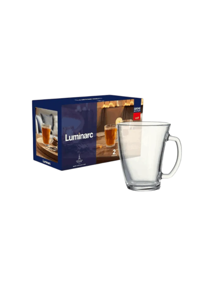 НАБОР КРУЖЕК LUMINARC ВРЕМЯ ДЕГУСТАЦИЙ ЧАЙ 2ШТ 320МЛ