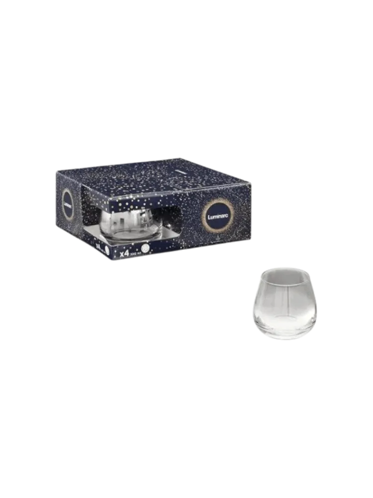 Серебренная дымка стаканы низкие 4 шт (280 мл) LUMINARC