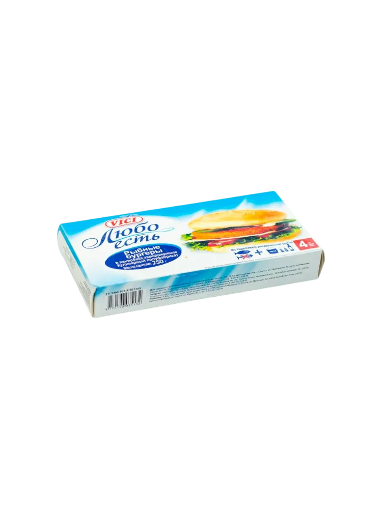РЫБНЫЕ БУРГЕРЫ VICI 250Г