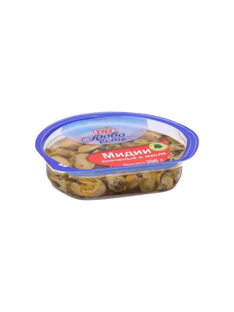 МИДИИ VICI ЛЮБО ЕСТЬ 200Г КОПЧЕНЫЕ В МАСЛЕ 