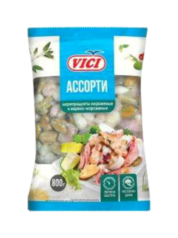 АССОРТИ VICI 800Г ИЗ МОРЕПРОДУКТОВ С/М