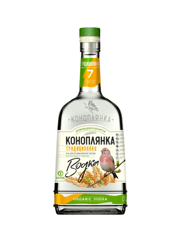 ВОДКА КОНОПЛЯНКА ТРАДИЦИОННАЯ 0.5Л  - фото 1