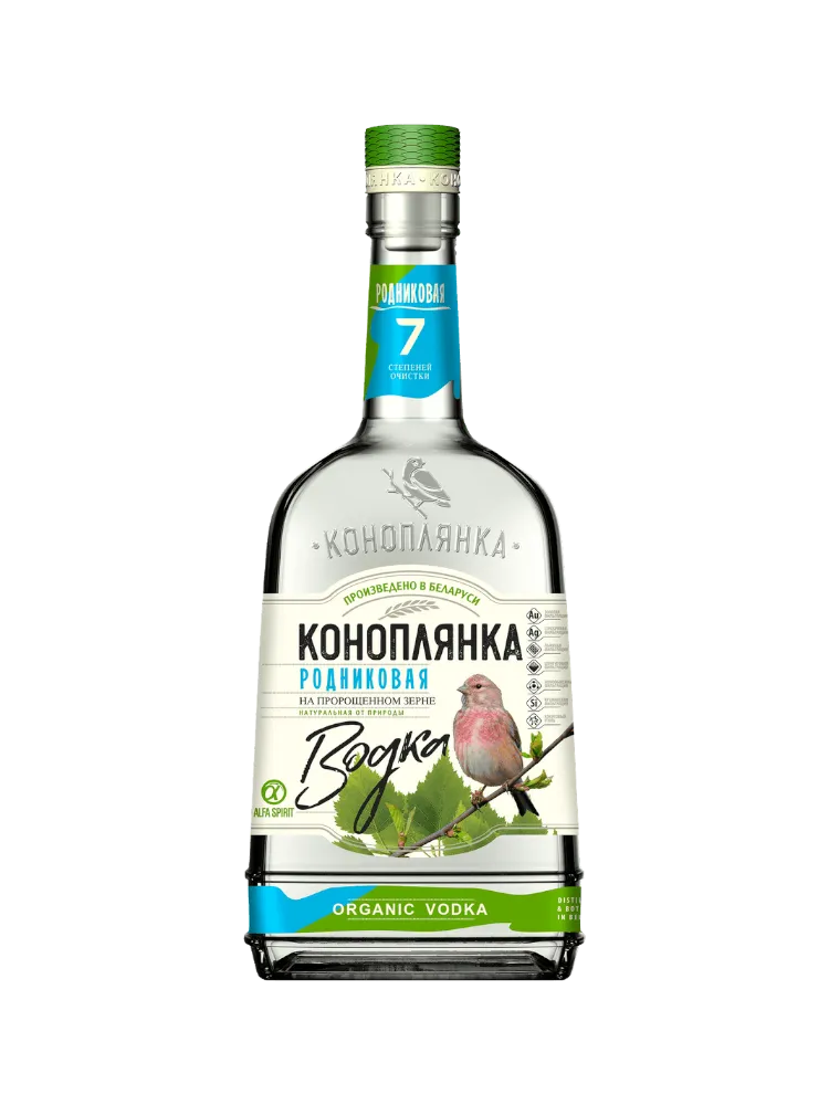 ВОДКА КОНОПЛЯНКА РОДНИКОВАЯ 0.5Л  - фото 1