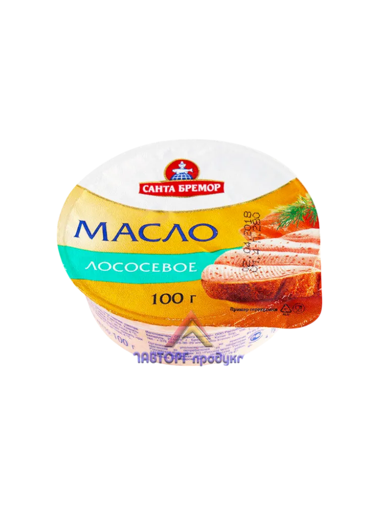 МАСЛО ЛОСОСЕВОЕ САНТА БРЕМОР 100Г ПВХ 