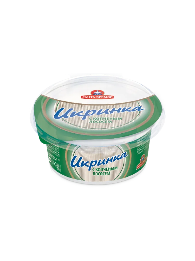 ПАСТА ИКОРНАЯ САНТА БРЕМОР 150Г ИКРИНКА С КОПЧЕНЫМ ЛОСОСЕМ 