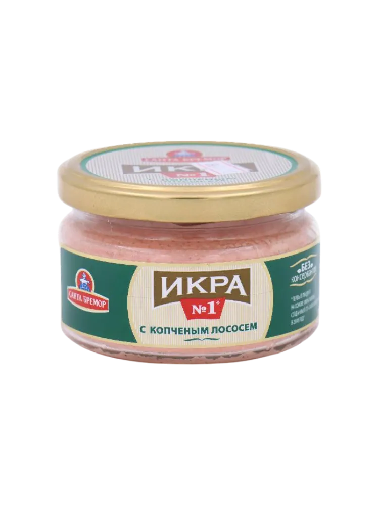 ИКРА САНТА БРЕМОР 180Г С КОПЧЕНЫМ ЛОСОСЕМ СТ/Б ТВИСТ