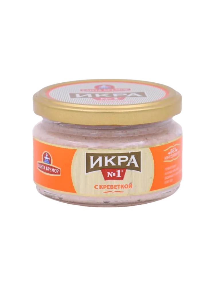 ИКРА САНТА БРЕМОР 180Г С КРЕВЕТКОЙ СТ/Б ТВИСТ 