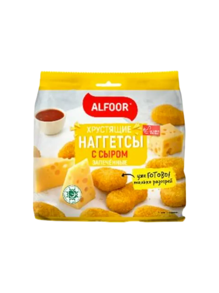 НАГГЕТСЫ ALFOOR 290Г ХРУСТЯЩИЕ С СЫРОМ  