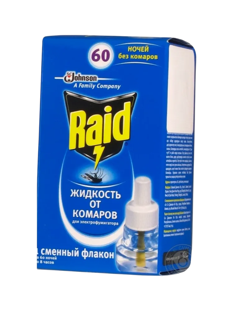 ЖИДКОСТЬ RAID ПРОТИВ КОМАРОВ 45МЛ