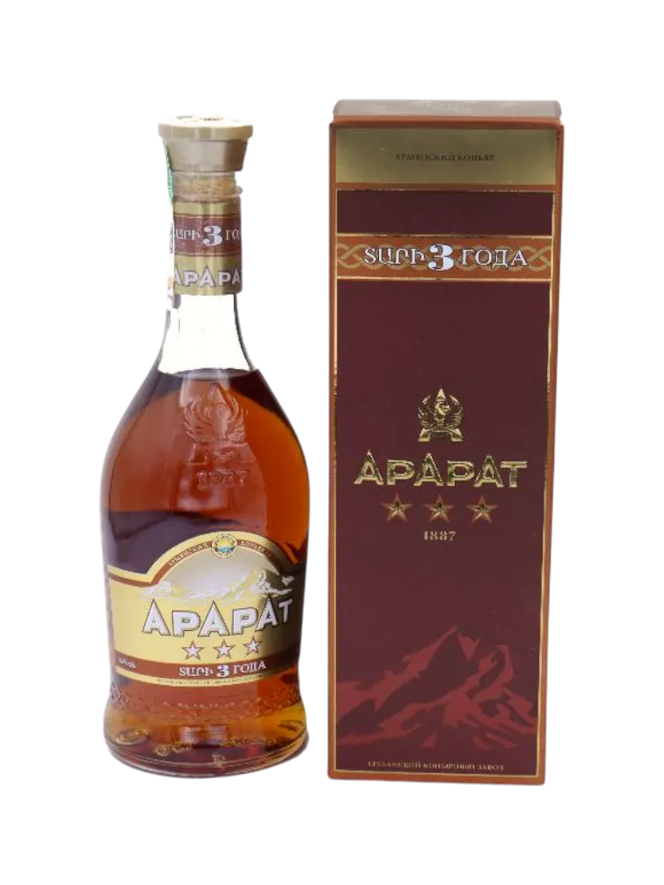 КОНЬЯК АРАРАТ 3 ГОДА 0.5Л - фото 1