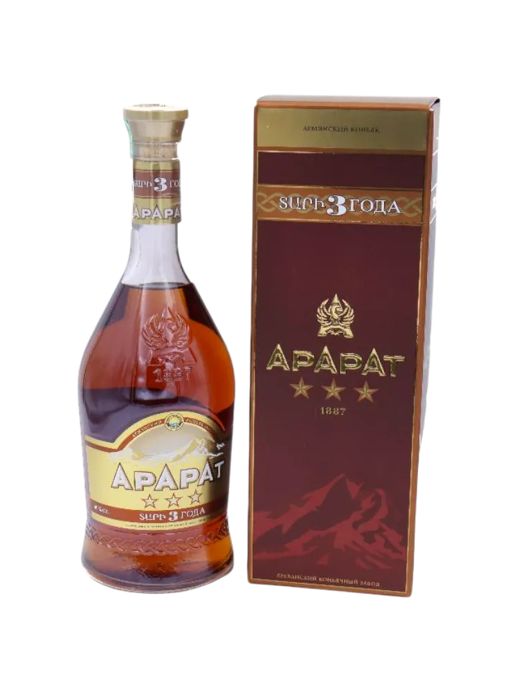 КОНЬЯК АРАРАТ 3* 0.7Л - фото 1