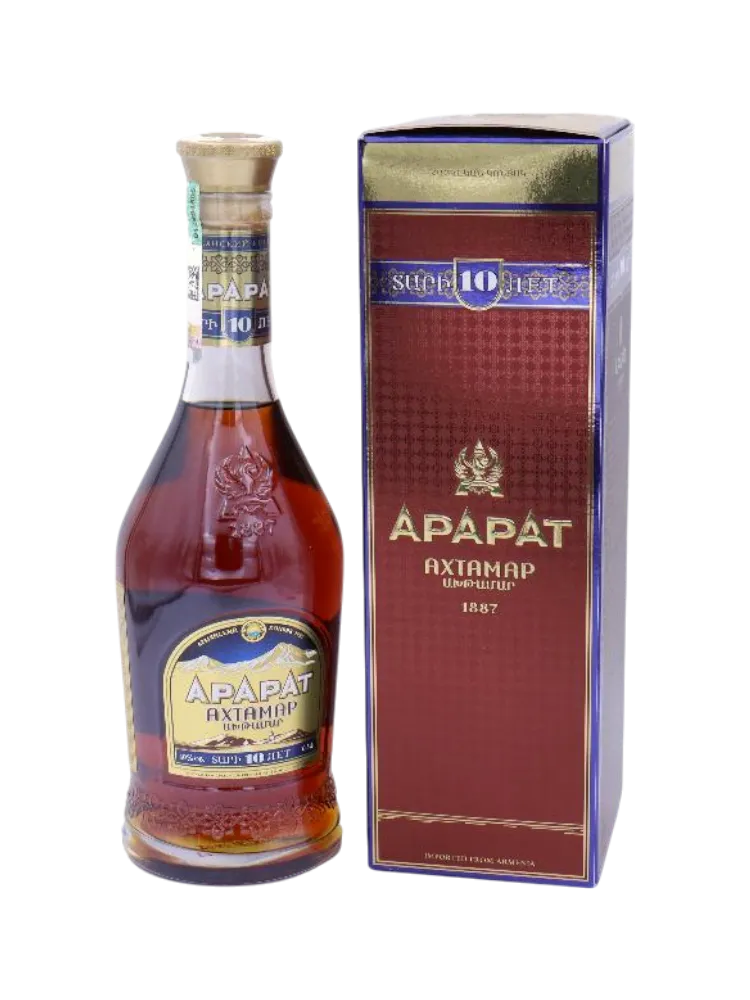 КОНЬЯК АРАРАТ АХТАМАР 10ЛЕТ 0.5Л - фото 1