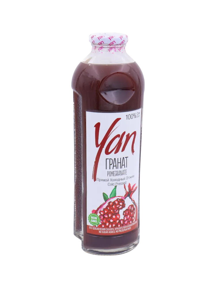 СОК YAN 930МЛ ГРАНАТ Б/САХ - фото 1