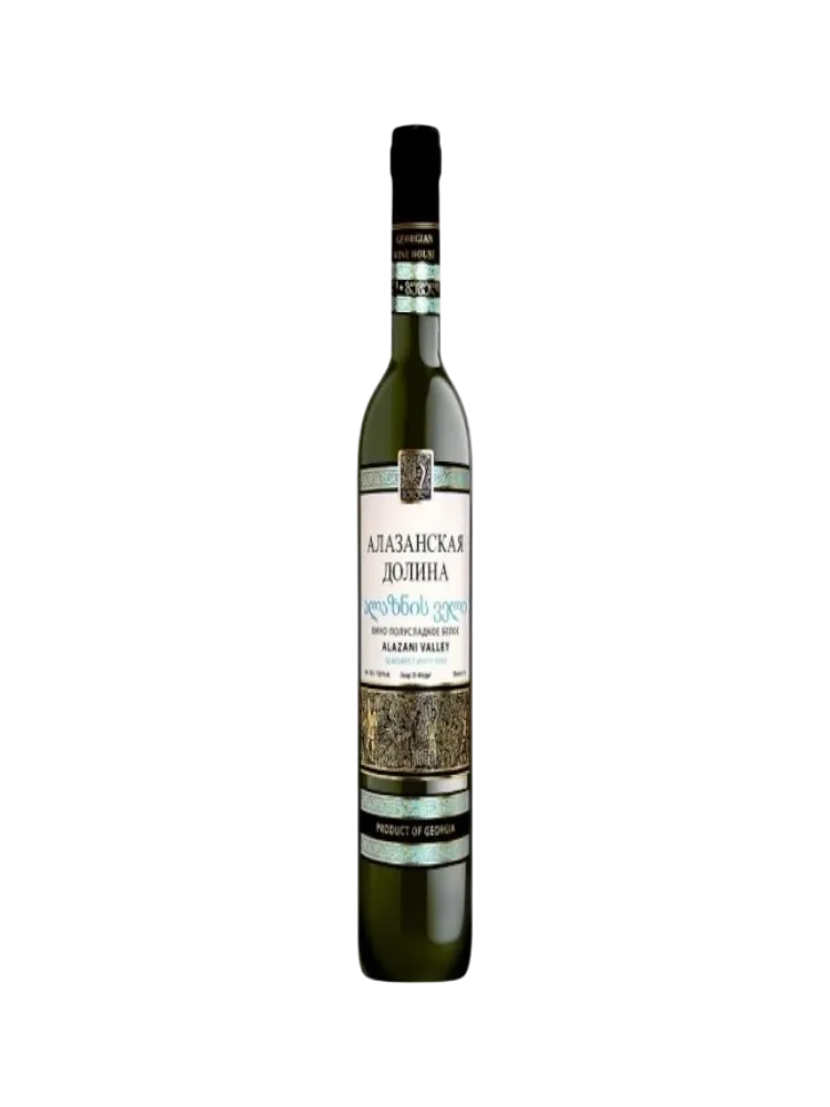 ВИНО КАХЕТИ АЛАЗАНСКАЯ ДОЛИНА 0.75Л БЕЛ П/СЛ - фото 1