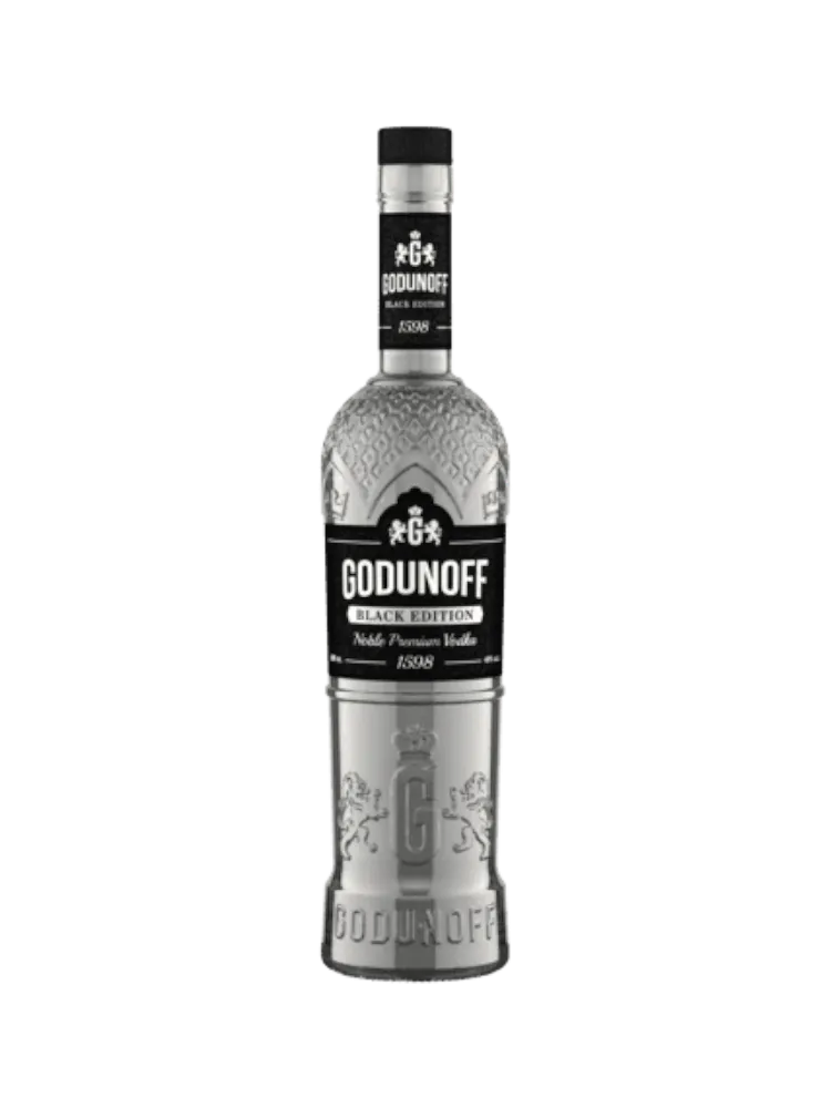 ВОДКА GODUNOFF 0,5Л BLACK EDITION - фото 1