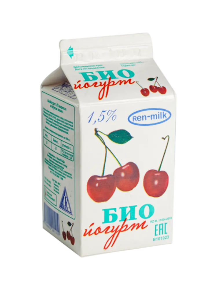 БИОЙОГУРТ REN-MILK 0.5Л 1.5% ФРУКТ П/П ПИТ