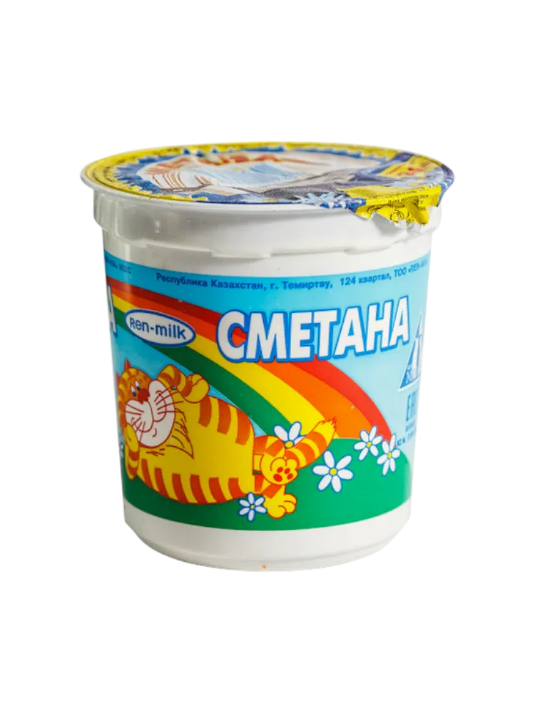 СМЕТАНА REN-MILK 400Г 20% ПЛ/СТ
