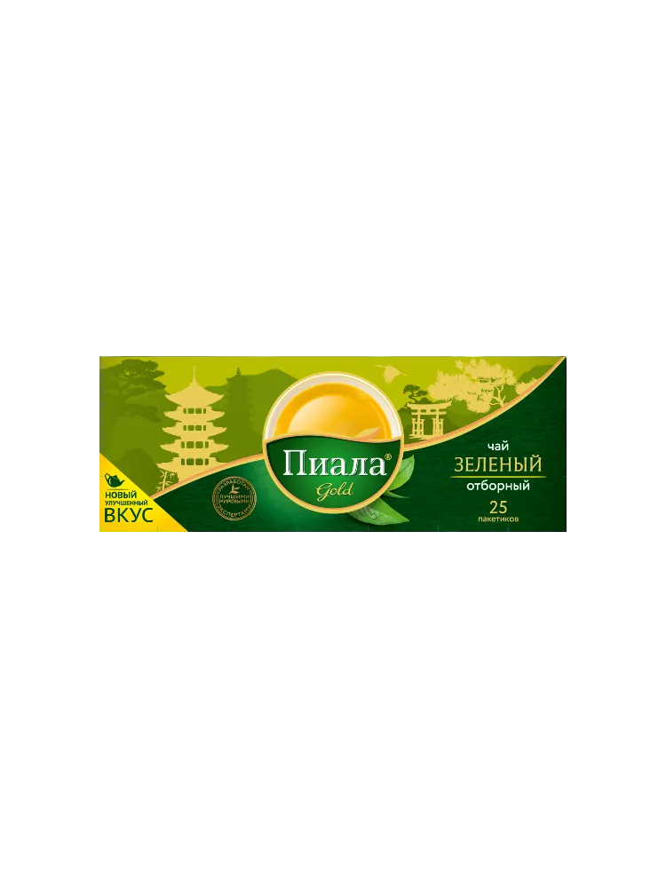 ЧАЙ ПИАЛА GOLD ЗЕЛ 25ШТ