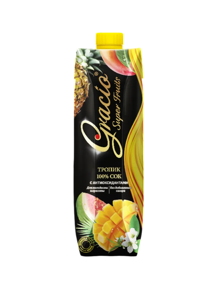 СОК GRACIO 0.95Л ТРОПИК БЕЗ САХАРА