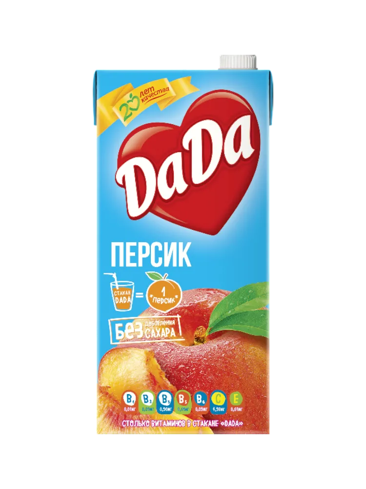СОК ДА ДА 1.93Л ПЕРСИК - фото 1